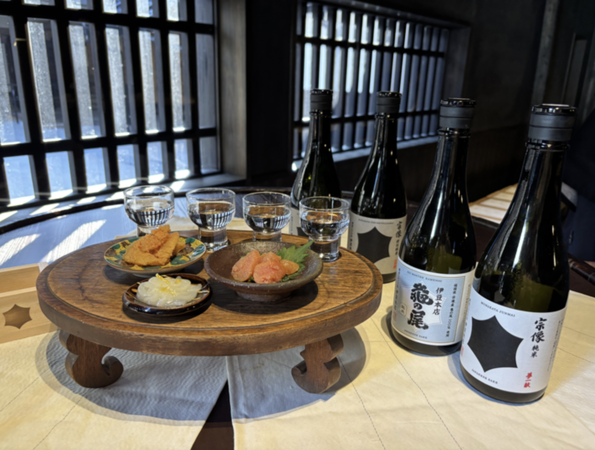 旅先での日本酒飲み比べ