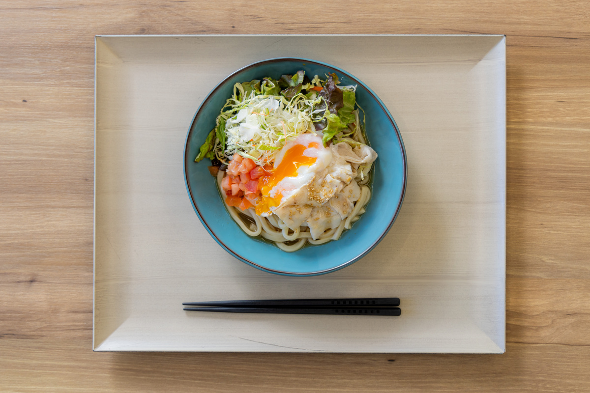 酒粕香る 豚しゃぶサラダうどん