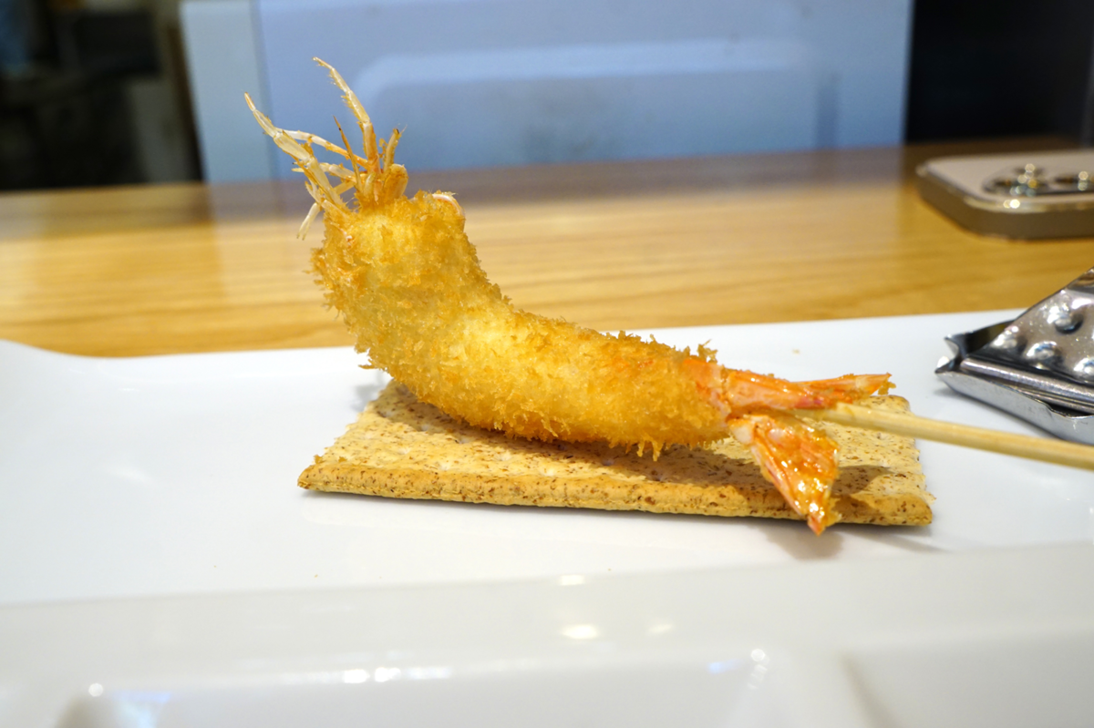串揚げ「活けの車エビ」