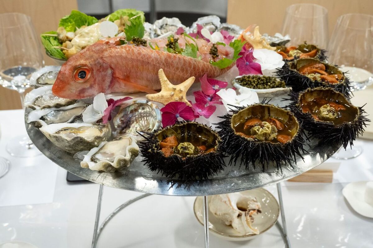 魚介類の盛り合わせ