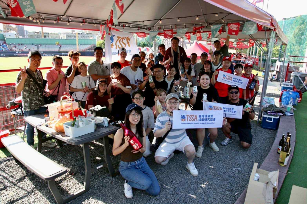 TSSAが8月に天母野球場で開催した野球観戦イベント「野球開喝」の様子。