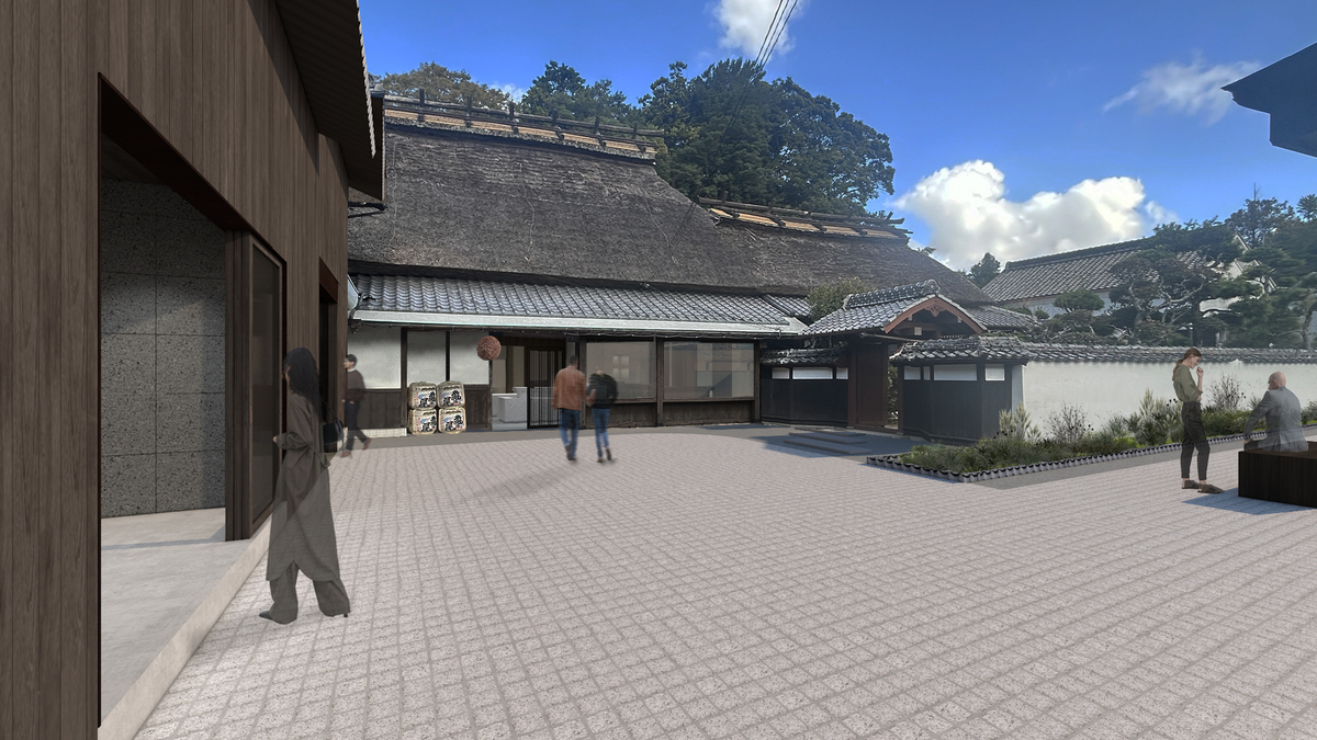 中庭イメージ   ※歴史展示、甘味は中庭からすぐにアクセス可能。