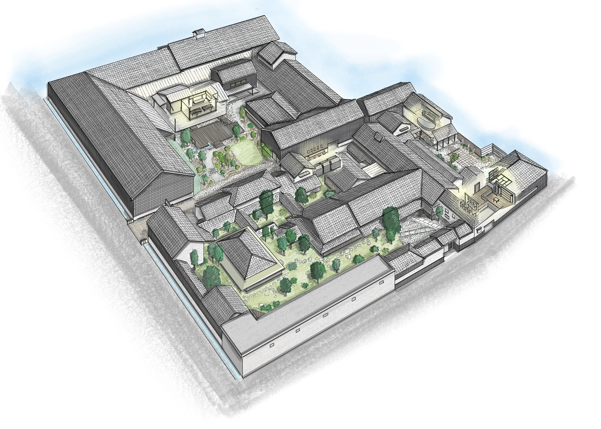 伊東合資鳥瞰図
