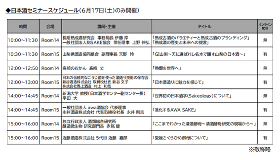 セミナースケジュール