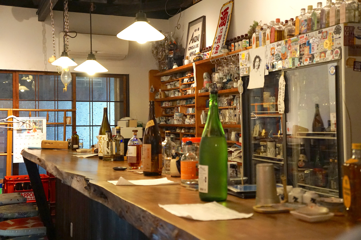 壁一面のお酒