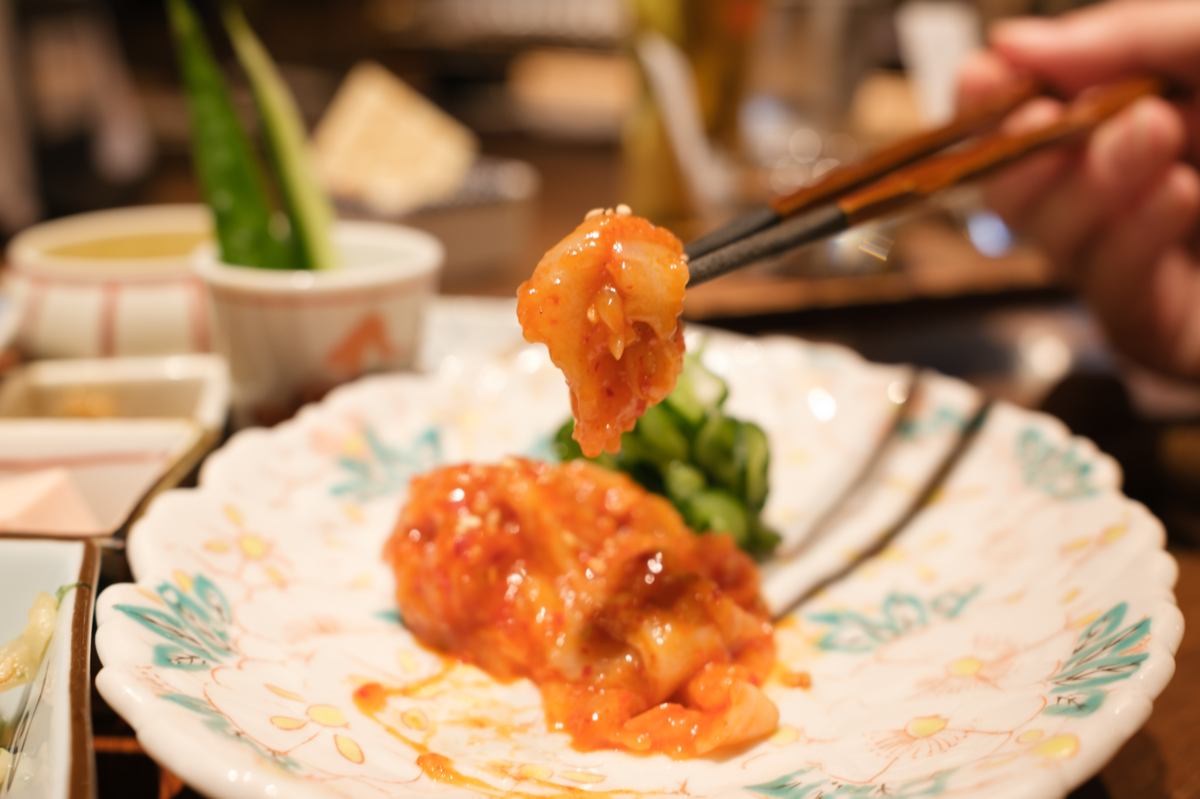 エンガワのユッケ