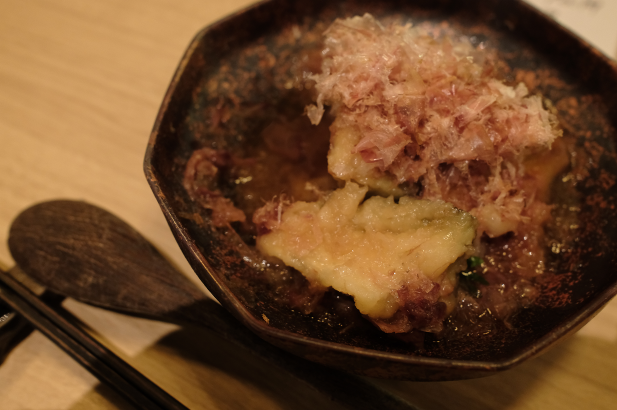 絹かわなすの揚げ出し