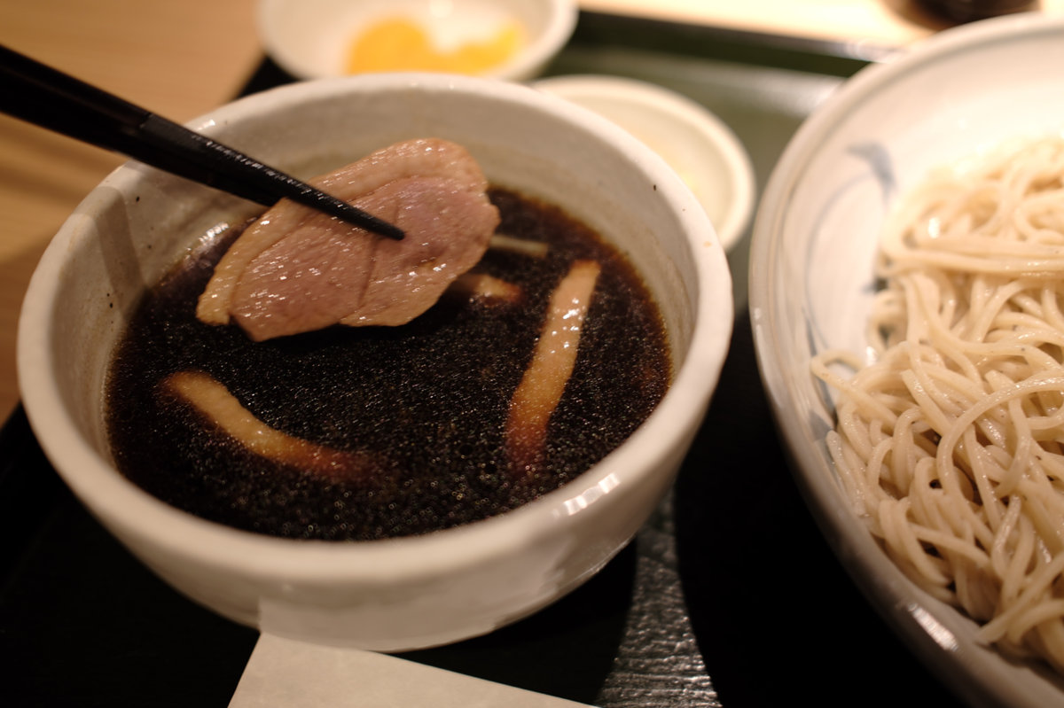 鴨せいろ蕎麦の鴨肉