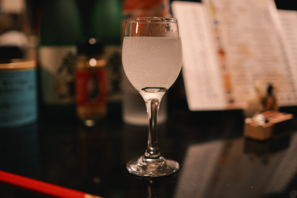 微発泡感が分かる日本酒のグラス