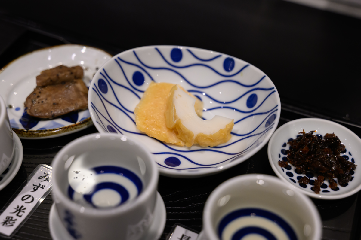 利き酒セットのおつまみ