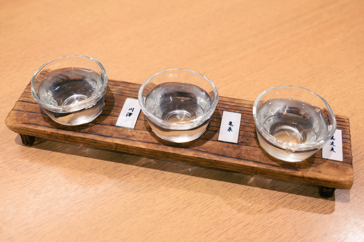 日本酒飲み比べ