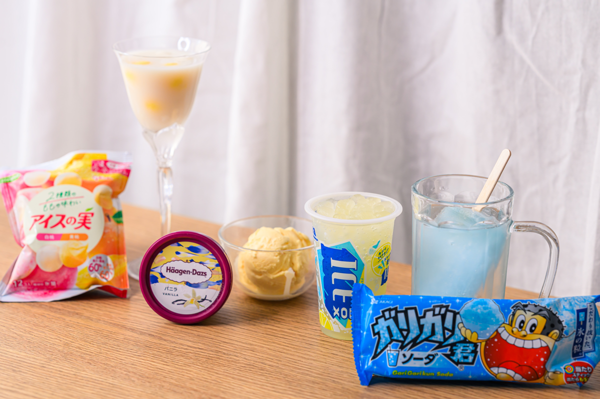 アイスと日本酒