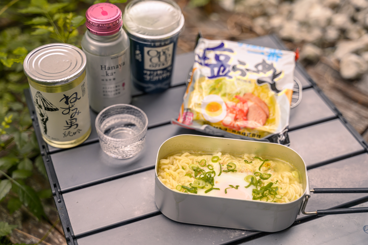 サッポロ一番「塩らーめん」と日本酒