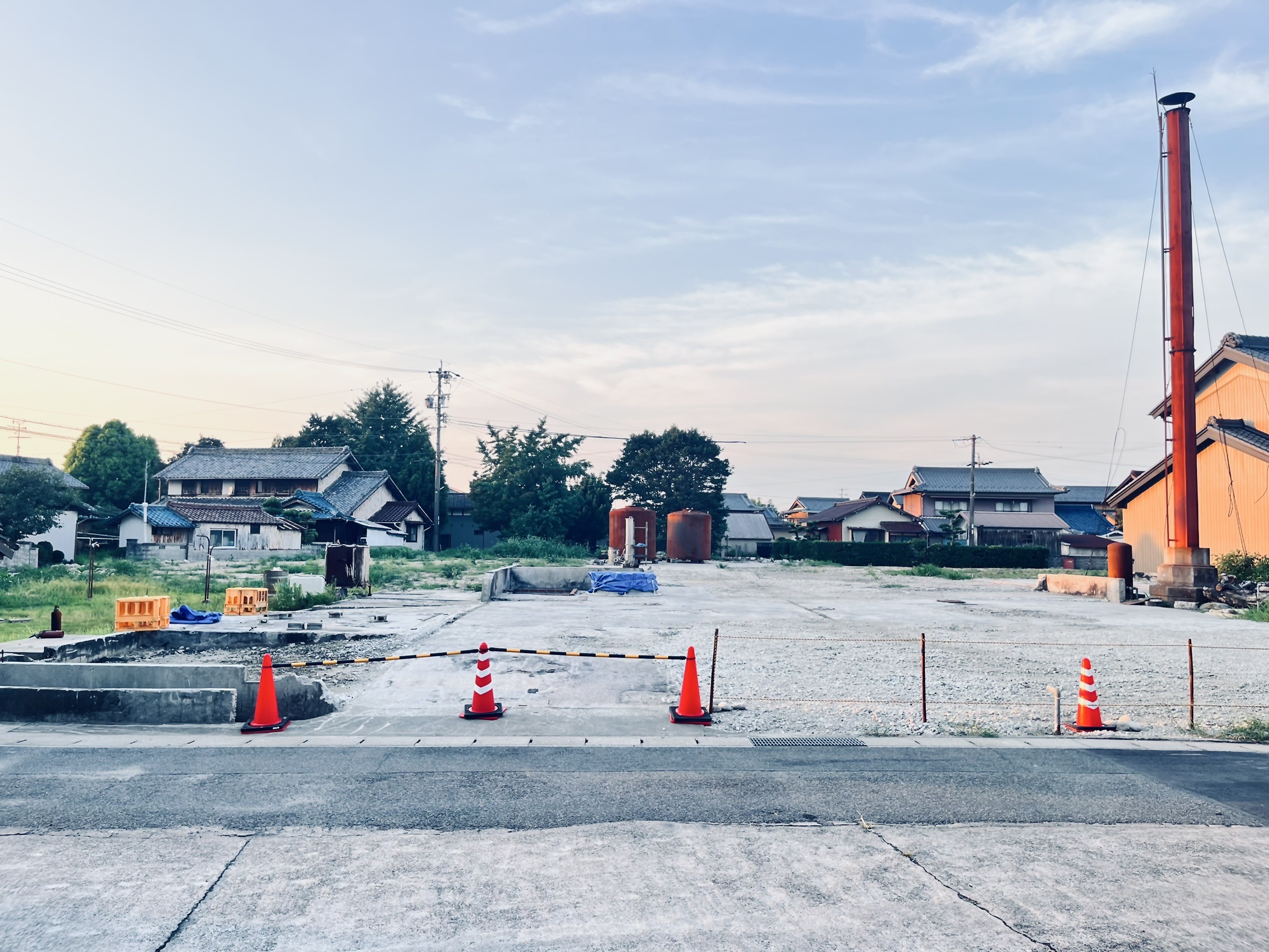 更地になった酒蔵跡