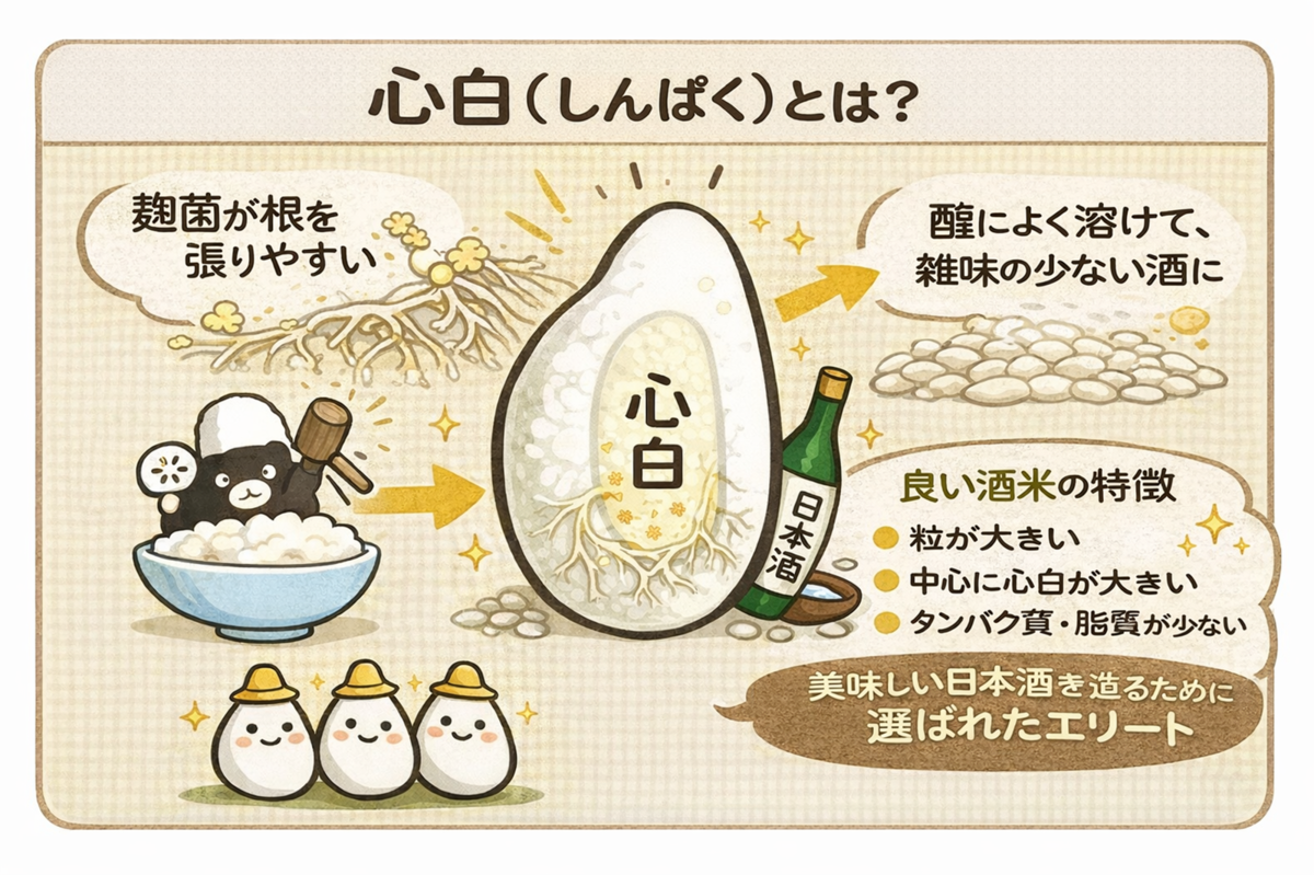 心白の説明画像