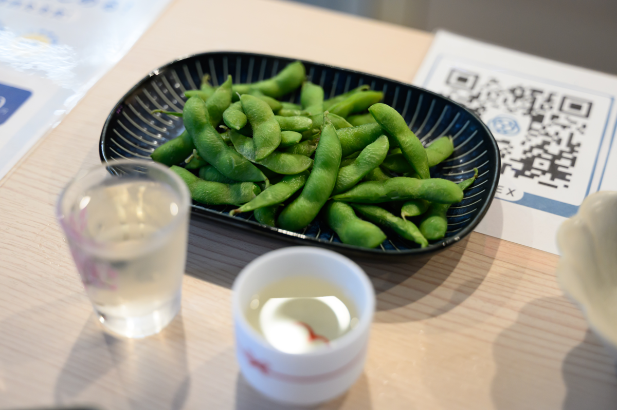 日本酒と枝豆